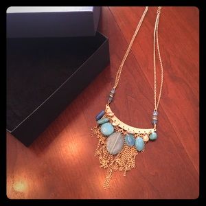 Turquoise and gold necklace
